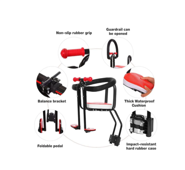 Bisiklet Çocuk Taşıyıcı Ön Taşıyıcı Kadro Bağlantılı