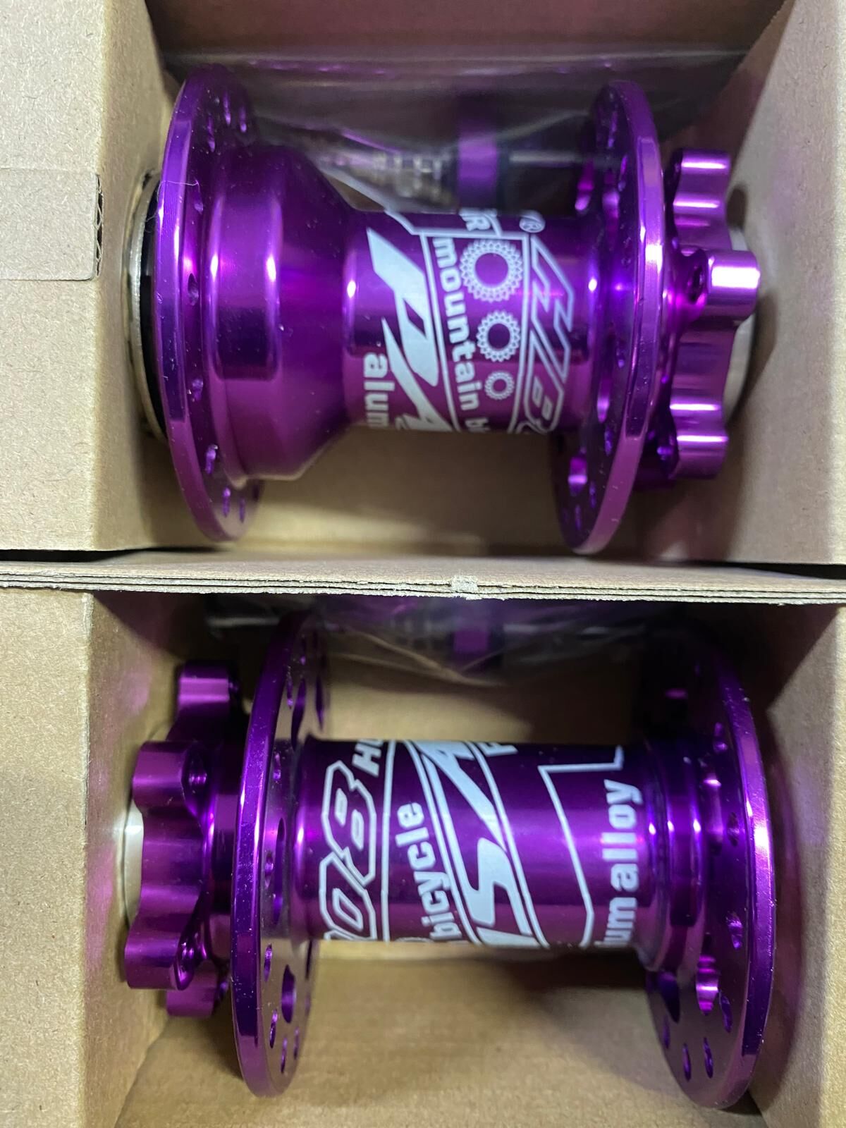 BİSİKLET ÖN ARKA HAZNE SETİ PASAK 32 DELİK HUB SESLİ MOR