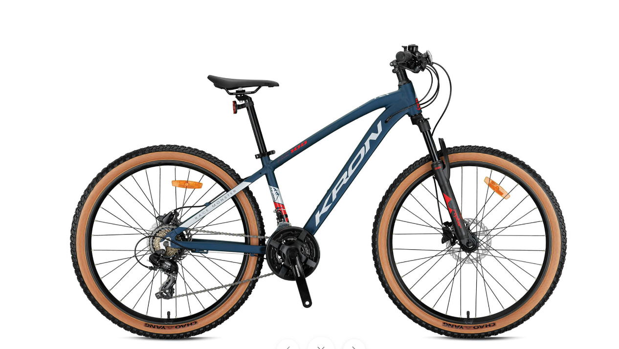 KRON XC100 HD 27,5 JANT 17cm KADRO LACİVERT-GRİ-KIRMIZI BİSİKLET