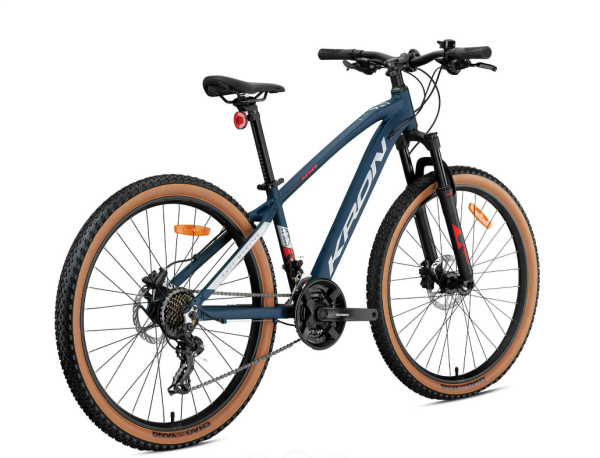 KRON XC100 HD 27,5 JANT 17cm KADRO LACİVERT-GRİ-KIRMIZI BİSİKLET