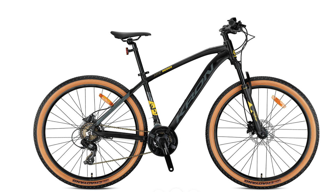 KRON XC100 HD 27,5 JANT 17cm KADRO SİYAH-SARI BİSİKLET