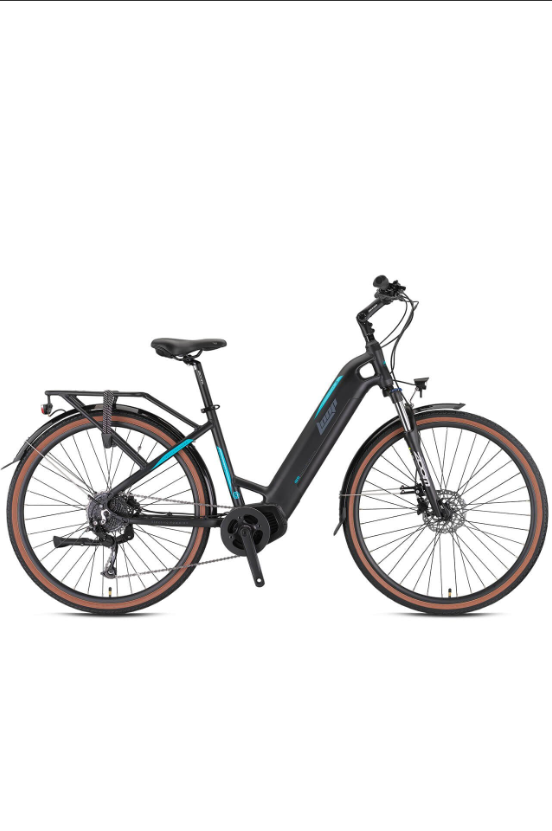 KRON LOOP COMMUTER 28 JANT 17,5cmn KADRO 9 VİYES E-BIKE SİYAH-TURKUAZ