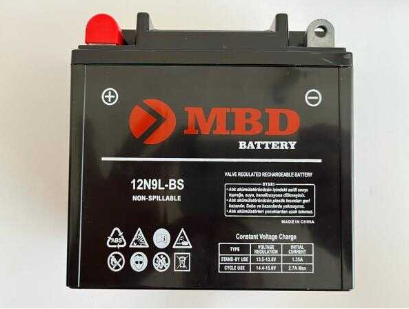 MOTOSİKLET AKÜSÜ 12N9-BS (12N9L-BS) DİK