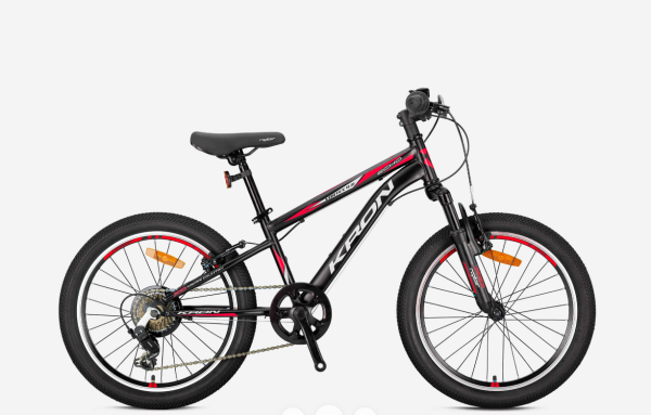 KRON VORTEX 4.0 20 JANT SİYAH-KIRMIZI BİSİKLET