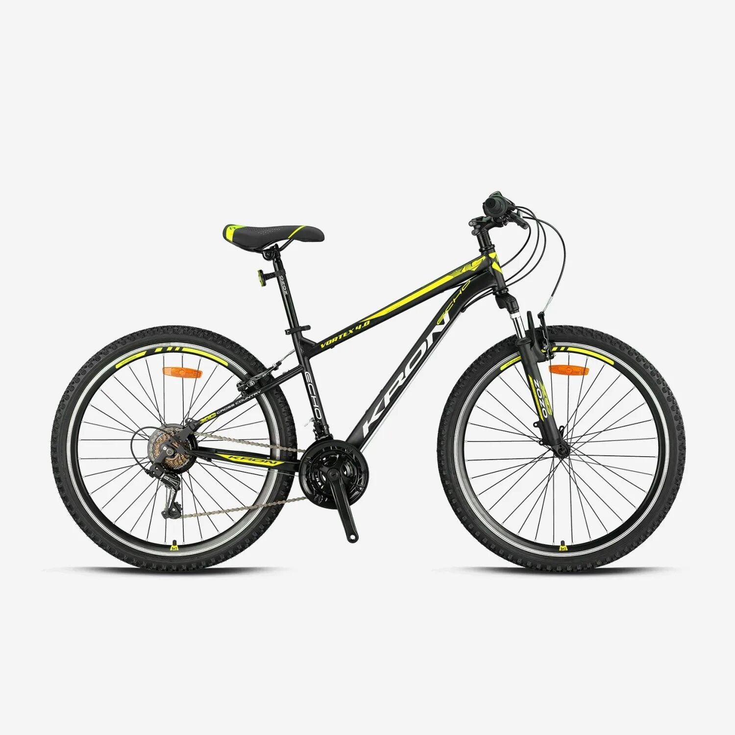 KRON VORTEX 4.0 26 JANT V-FREN BİSİKLET SİYAH-SARI