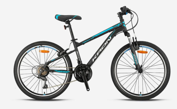 KRON VORTEX 4.0 V-FREN 26 JANT BİSİKLET SİYAH-MAVİ