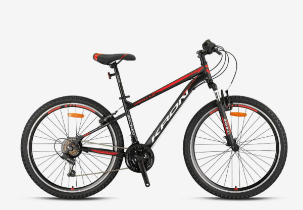 KRON VORTEX 4.0 V-FREN 26 JANT BİSİKLET SİYAH-KIRMIZI