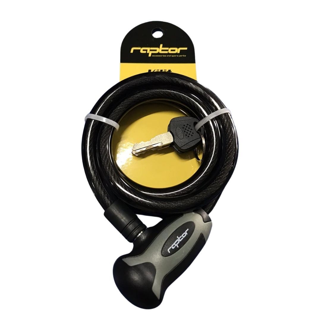 RAPTOR - Anahtarlı Spiral Kilit 12 x 120cm