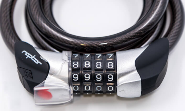 RAPTOR - Şifreli Spiral Kilit 12 x 120cm - Işıklı