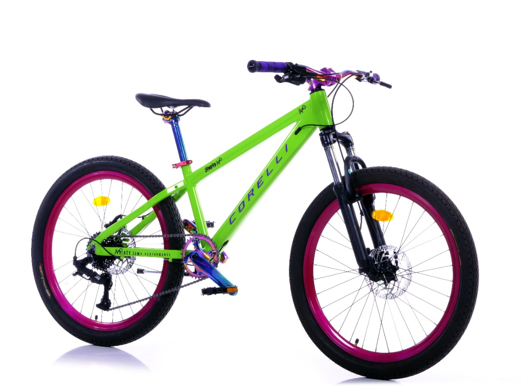 CORELLİ JUMP 24 JANT 12cm KADRO  9 VİTES YEŞİL BİSİKLET