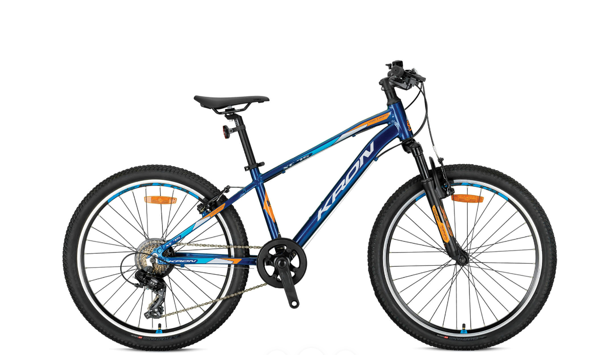 KRON XC75 V-FREN 20 JANT 11cm KADRO 7 VİTES BİSİKLET LACİVERT-TURUNCU