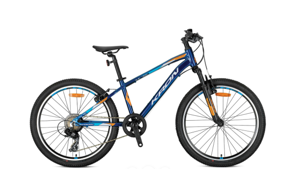 KRON XC75 V-FREN 20 JANT 11cm KADRO 7 VİTES BİSİKLET LACİVERT-TURUNCU