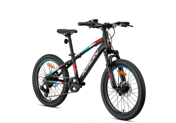 KRON XC75 MD 20 JANT 11cm KADRO 7 VİTES MAT SİYAH-SARI-MAVİ BİSİKLET