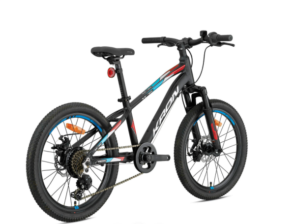 KRON XC75 MD 20 JANT 11cm KADRO 7 VİTES MAT SİYAH-SARI-MAVİ BİSİKLET