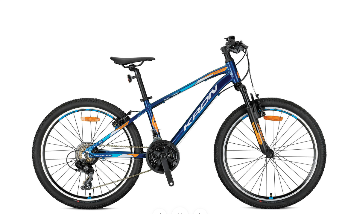 KRON XC75 V-FREN 24 JANT 13cm KADRO LACİVERT-TURUNCU BİSİKLET