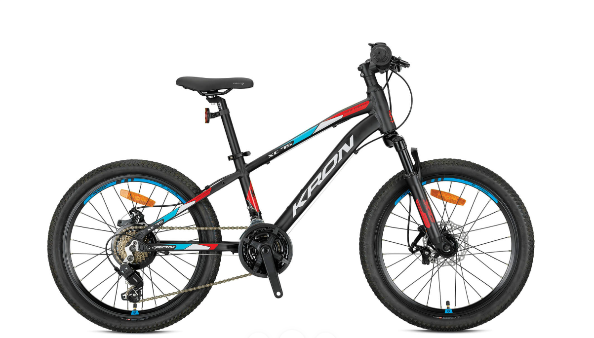 KRON XC75 MD 24 JANT 13cm KADRO SİYAH-KIRMIZI-MAVİ BİSİKLET