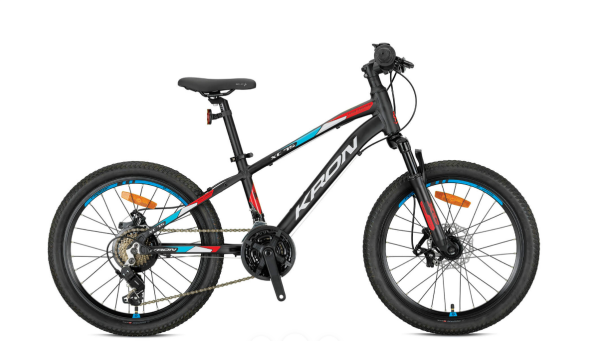 KRON XC75 MD 24 JANT 13cm KADRO SİYAH-KIRMIZI-MAVİ BİSİKLET