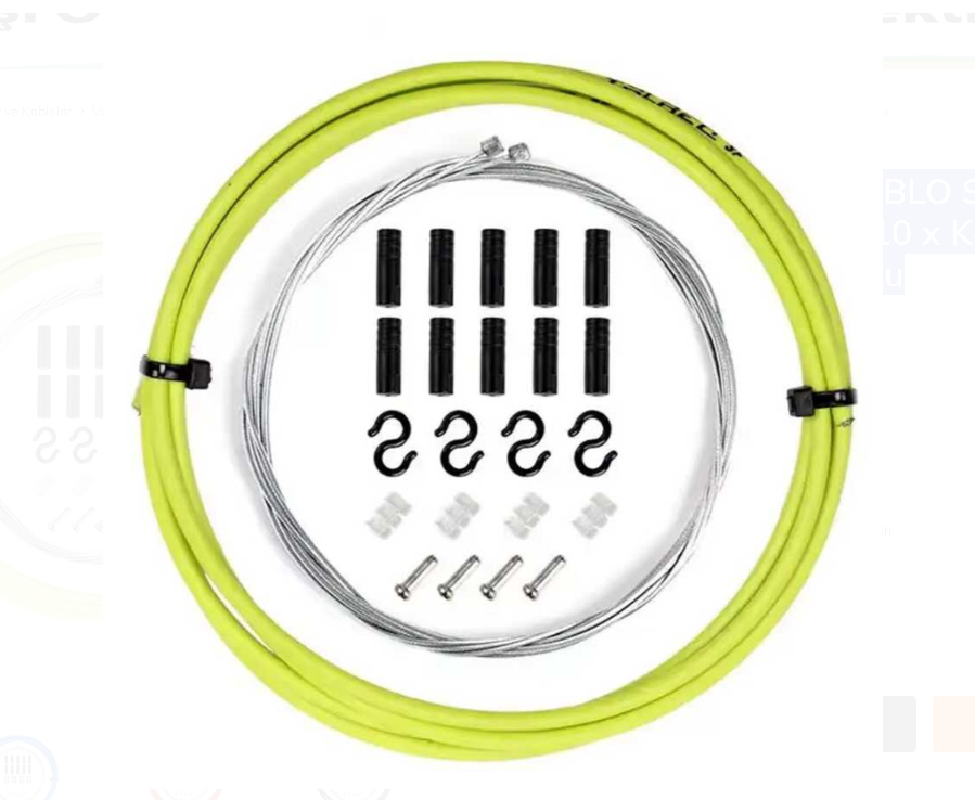 TRLREQ VİTES TEL KABLO SETİ 4MM - 2 Metre Kablo / 2 x Tel / 10 x Kapsül / 5 x Kanca / 4 x Silikon / 4 x Tel Ucu SARI