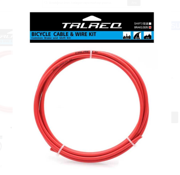 TRLREQ VİTES KABLOSU 3 METRE 4MM KIRMIZI