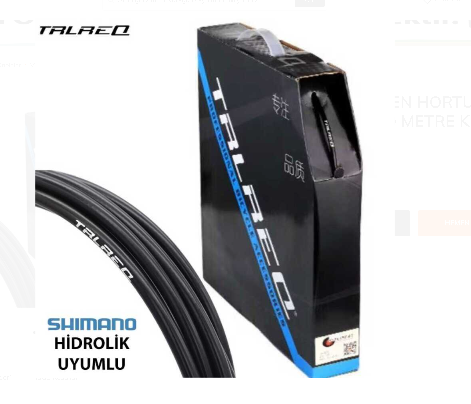 TRLREQ HİDROLİK FREN HORTUMU SHIMANO UYUMLU 1 METRE SİYAH