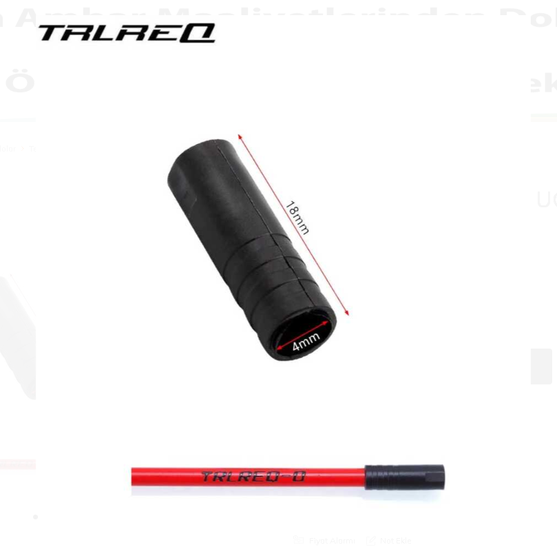 TRLREQ VİTES KABLO UCU 4MM SİYAH 4 ADET
