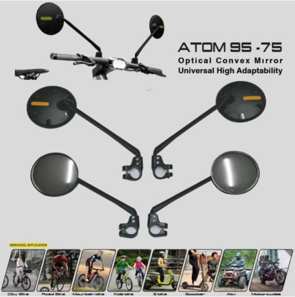 ATOM 95 MODEL GİDON ÜSTÜ AYNA TAKIM - GENİŞ AÇILIR