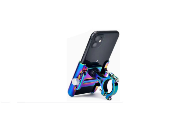 BRIVIGA - Parlak Renkli 360° Döner Alüminyum Bisiklet Telefon Tutucu (60–100mm Telefon, =32mm Gidon