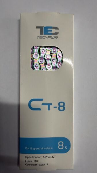 BİSİKLET ZİNCİR KMC TEC-8 116 LINKS GALAXY BLUE 7-8 VİTES UYUMLU