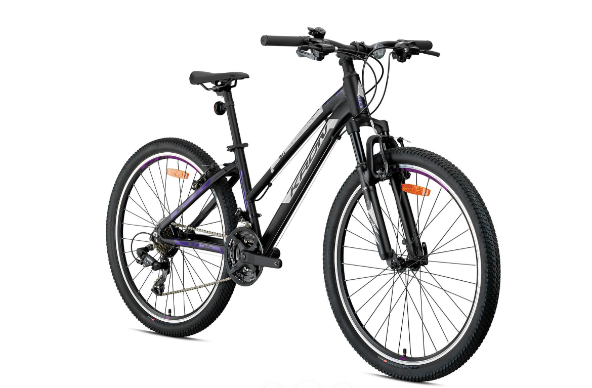 KRON XC75 LADY V-FREN 26 JANT 14cm KADRO SİYAH-MOR BİSİKLET