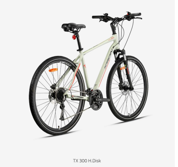 KRON TX300 28 HD 27 VİTES 20cm KADRO MAT BEJ-GRİ-KIRMIZI BİSİKLET