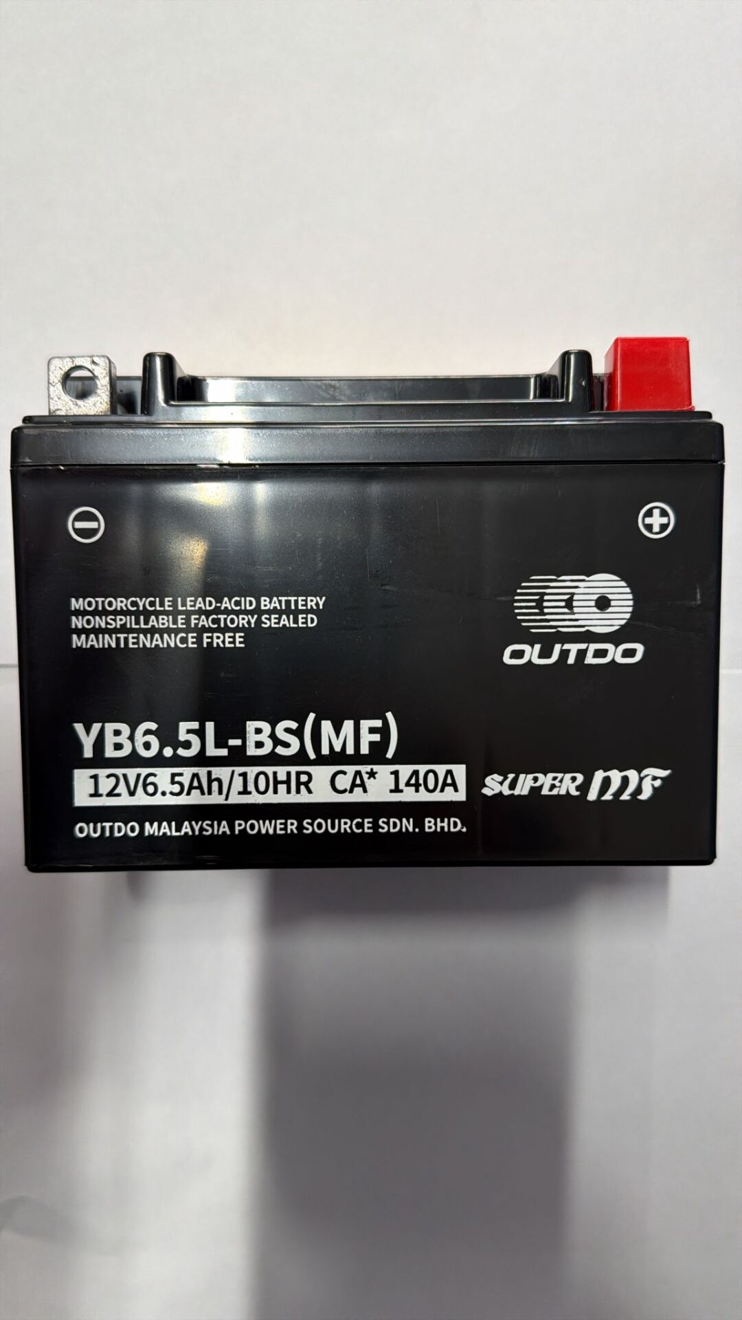 MOTOSİKLET AKÜSÜ 12N6,5L-BS CG MODEL UYUMLU 14*6,5*10,5 cm