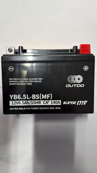 MOTOSİKLET AKÜSÜ 12N6,5L-BS CG MODEL UYUMLU 14*6,5*10,5 cm