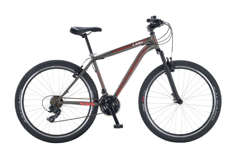SALCANO LION V-FREN 27,5 JANT 18cm KADRO ANTRASİT GRİ-KIRMIZI BİSİKLET